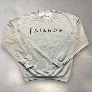 Friends The Television Series Ripple Junction Gray Crewneck Sweatshirt Mens M